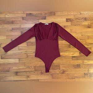 Gaze Burgundy Bodysuit